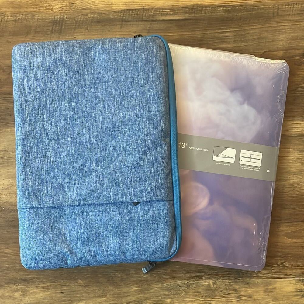 MacBook Pro 2016-2020 blue soft case with hardshell